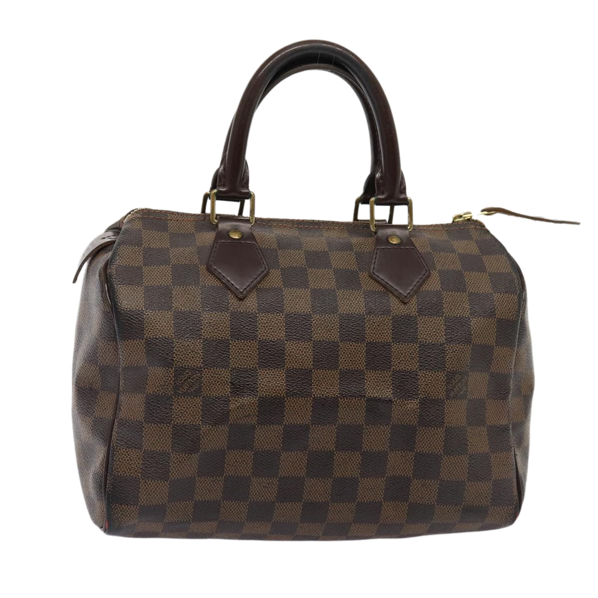 LOUIS VUITTON Damier Ebene Speedy 25 Hand Bag N41532 LV 83642