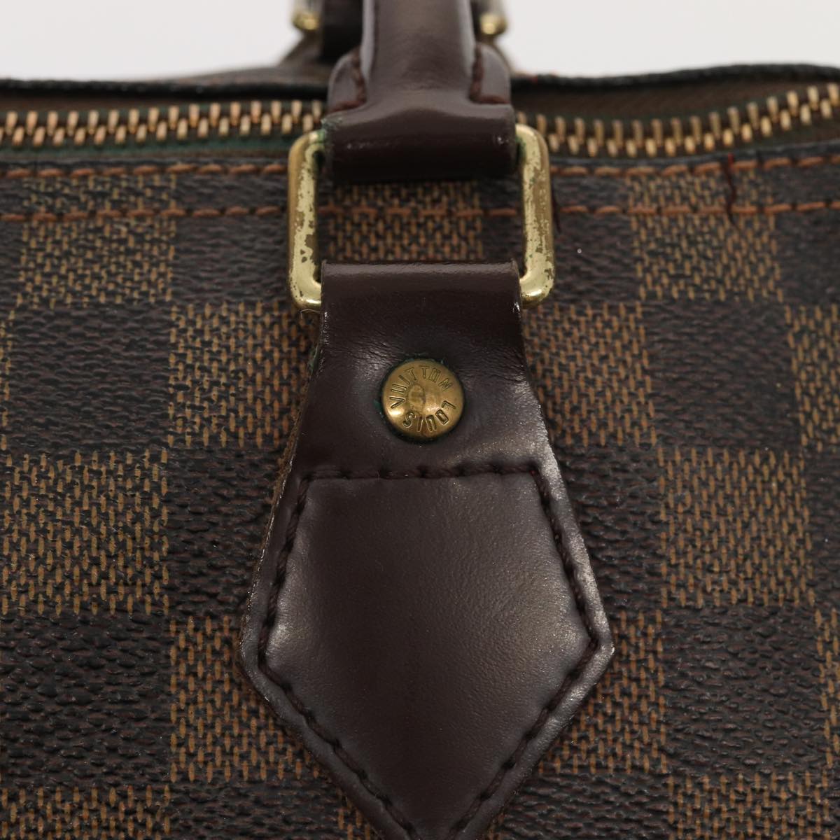 LOUIS VUITTON Damier Ebene Speedy 25 Hand Bag N41532 LV 83642