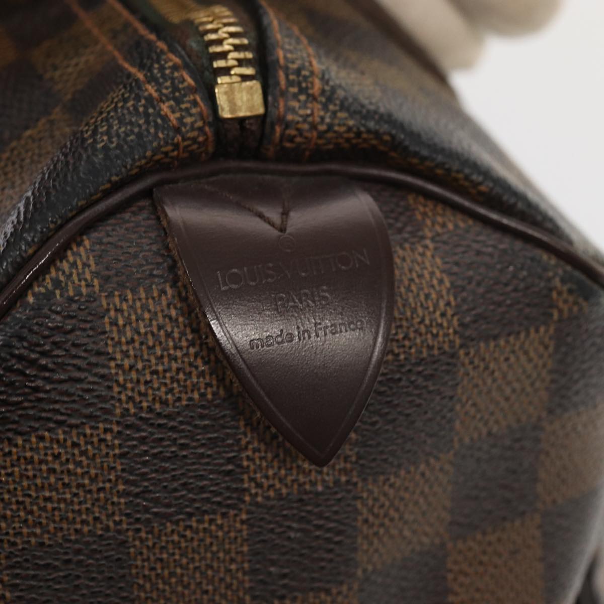 LOUIS VUITTON Damier Ebene Speedy 25 Hand Bag N41532 LV 83642