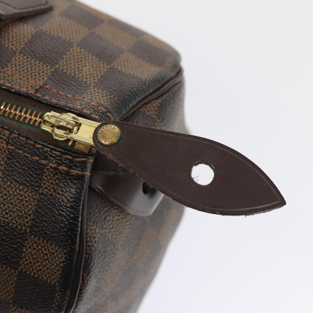 LOUIS VUITTON Damier Ebene Speedy 25 Hand Bag N41532 LV 83642