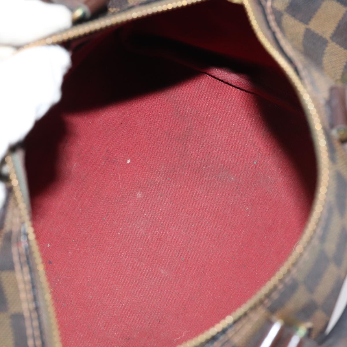 LOUIS VUITTON Damier Ebene Speedy 25 Hand Bag N41532 LV 83642