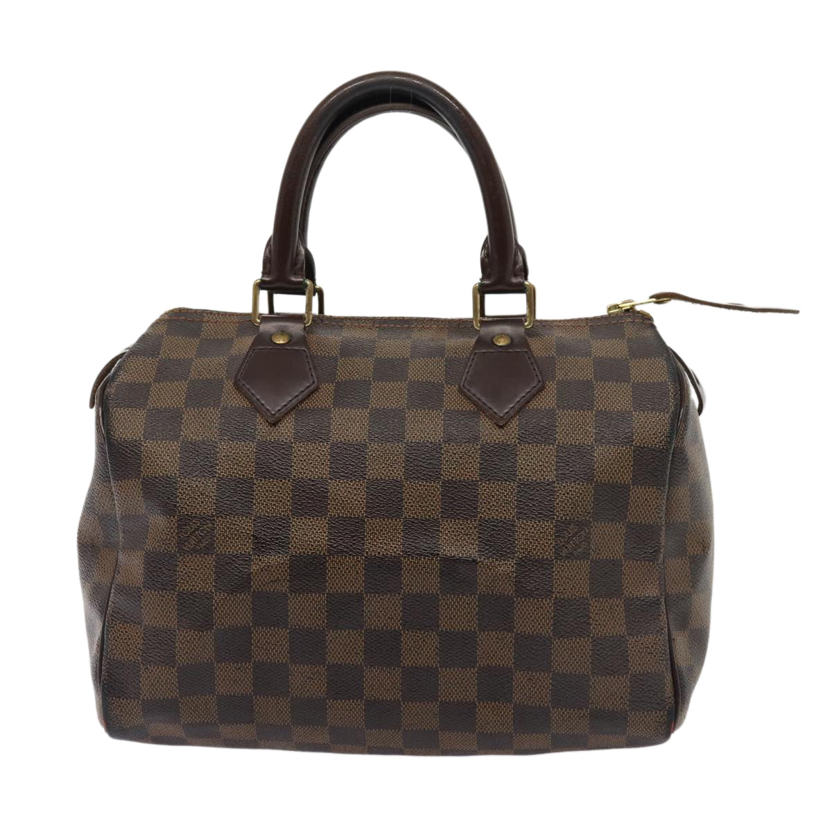 LOUIS VUITTON Damier Ebene Speedy 25 Hand Bag N41532 LV 83642
