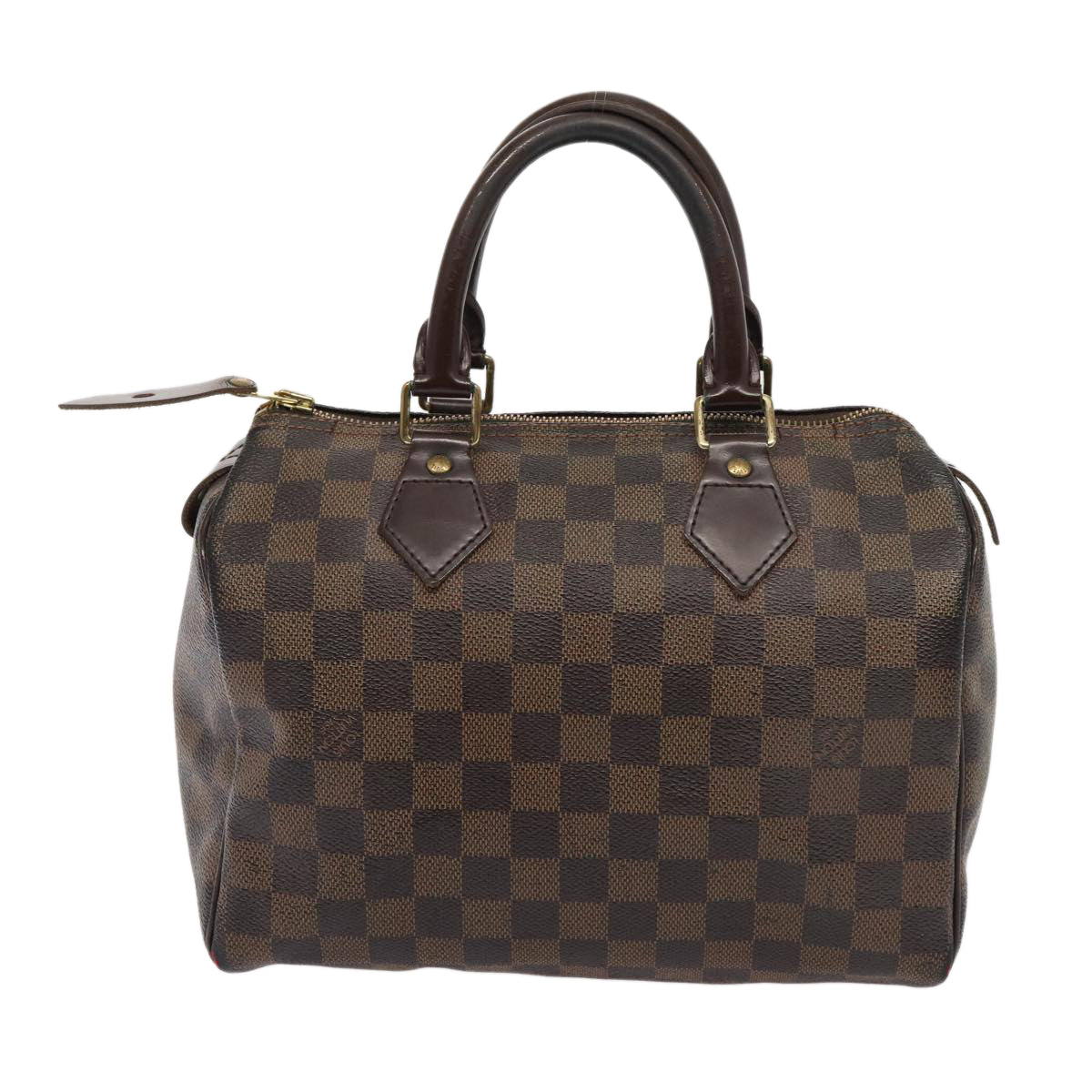 LOUIS VUITTON Damier Ebene Speedy 25 Hand Bag N41532 LV 83642