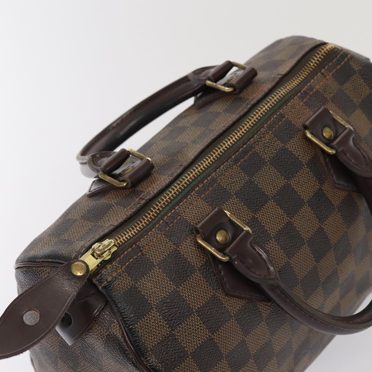 LOUIS VUITTON Damier Ebene Speedy 25 Hand Bag N41532 LV 83642