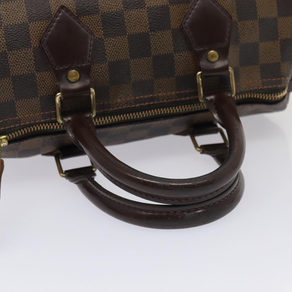 LOUIS VUITTON Damier Ebene Speedy 25 Hand Bag N41532 LV 83642