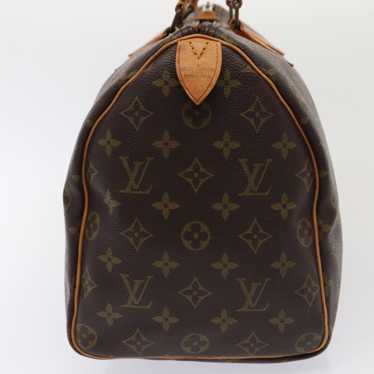 LOUIS VUITTON Monogram Speedy 35 Hand Bag M41524 LV 83654