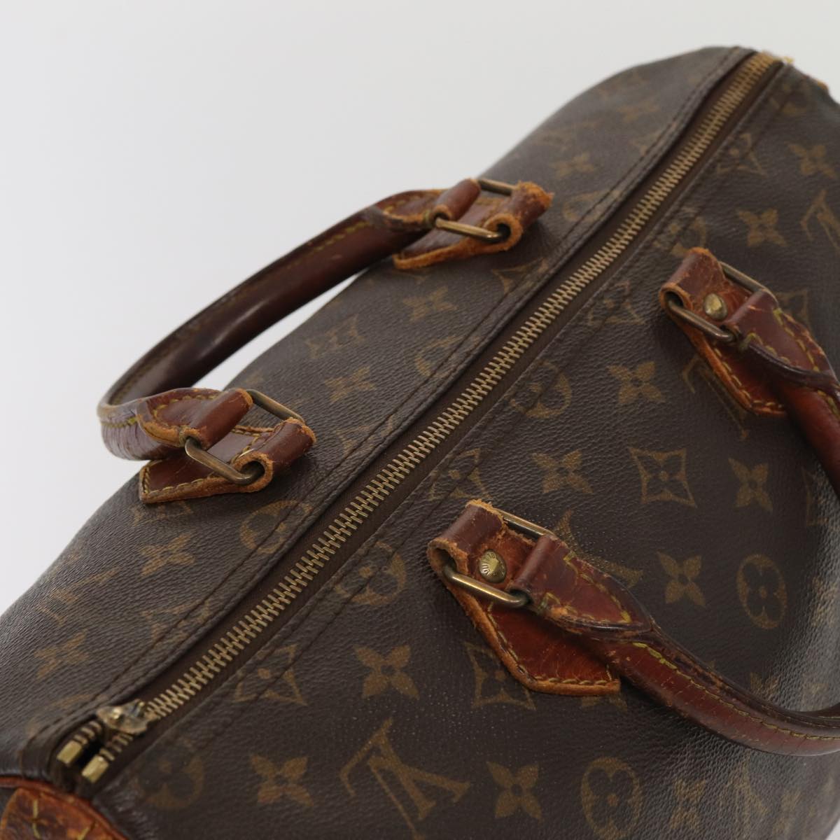 LOUIS VUITTON Monogram Speedy 35 Hand Bag M41524 LV 83655