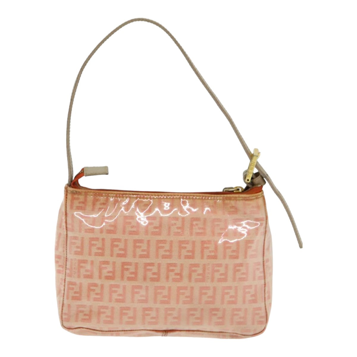 Luxury Fendi Zucchino Canvas Hand Bag Enamel Orange83668