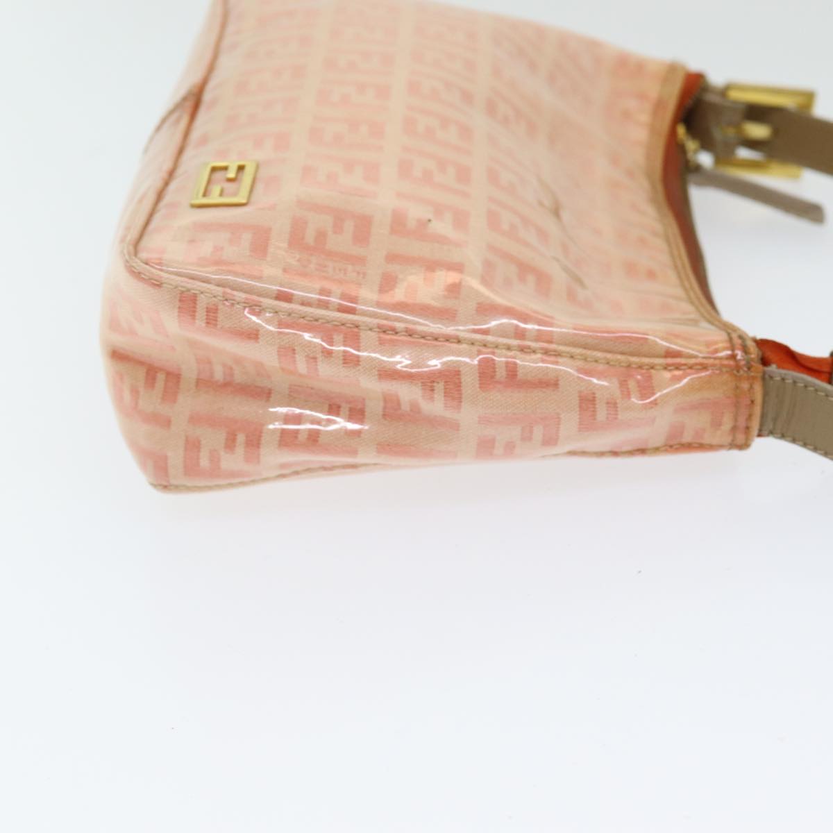 Luxury Fendi Zucchino Canvas Hand Bag Enamel Orange83668