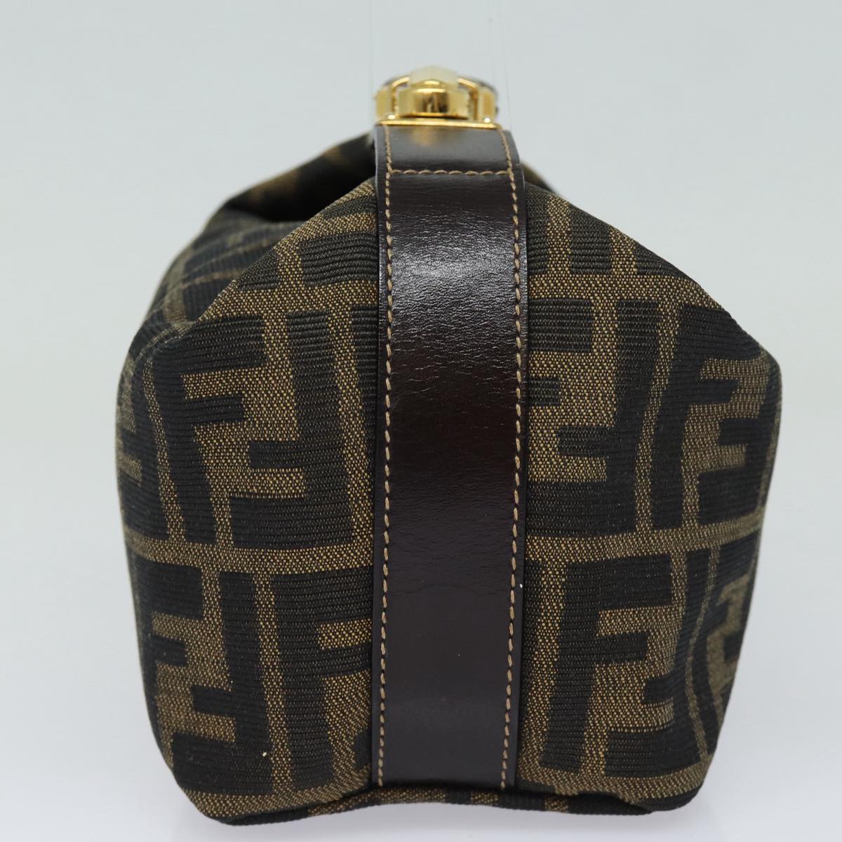 Luxury Fendi Zucca Canvas Hand Bag Brown Black83670