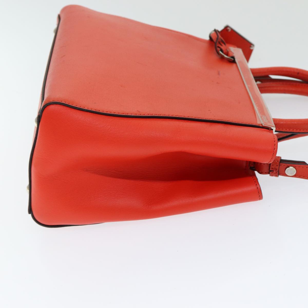 Luxury Fendi Hand Bag Leather 2way Orange83672
