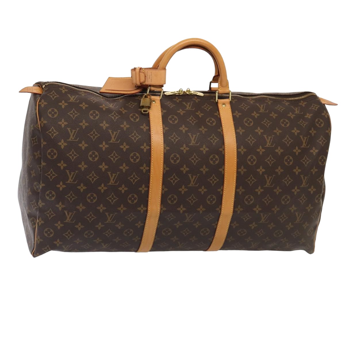 LOUIS VUITTON Monogram Keepall 60 Boston Bag M41422 LV 83728
