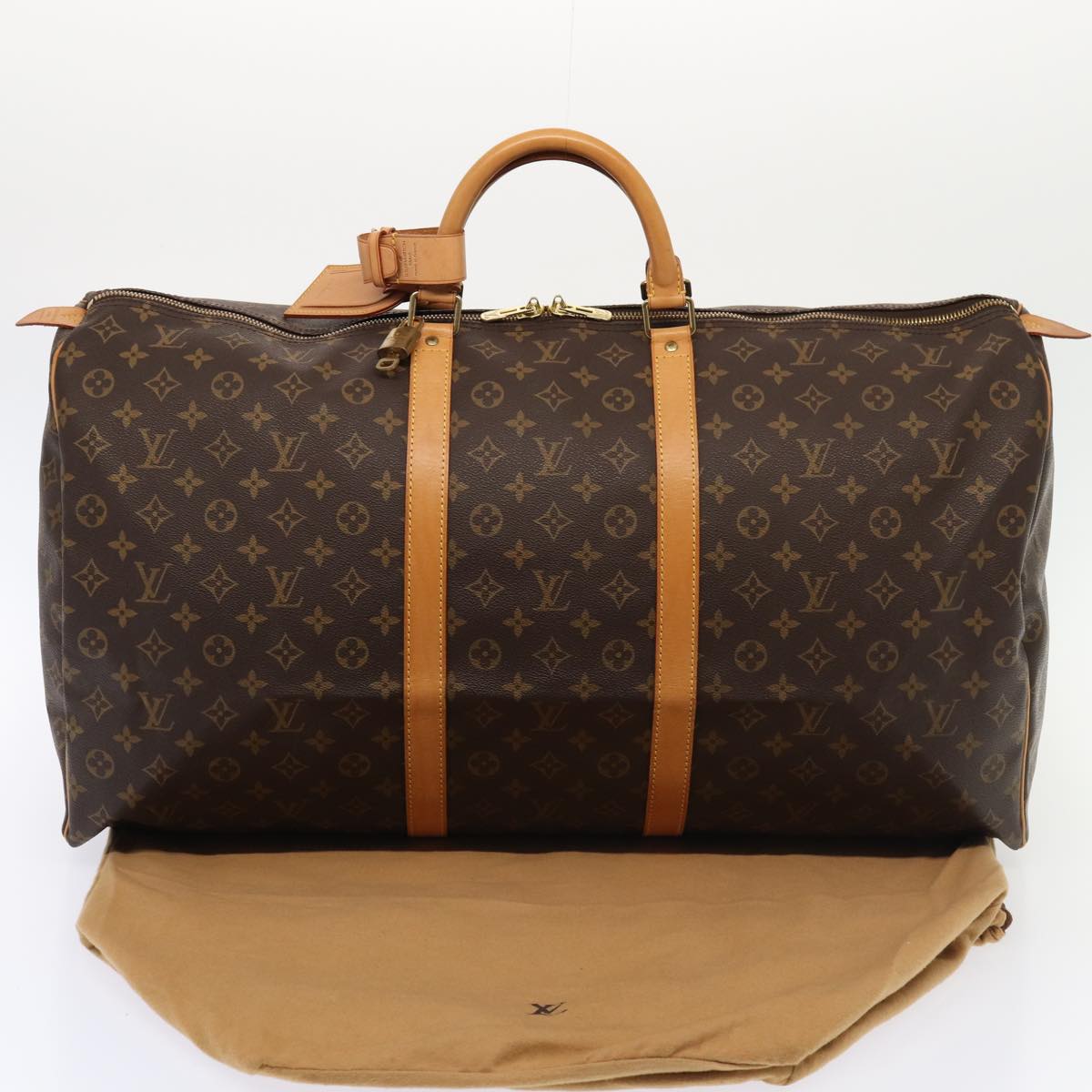 LOUIS VUITTON Monogram Keepall 60 Boston Bag M41422 LV 83728