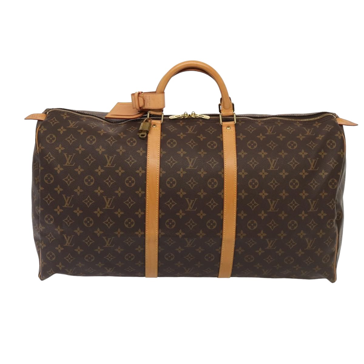 LOUIS VUITTON Monogram Keepall 60 Boston Bag M41422 LV 83728