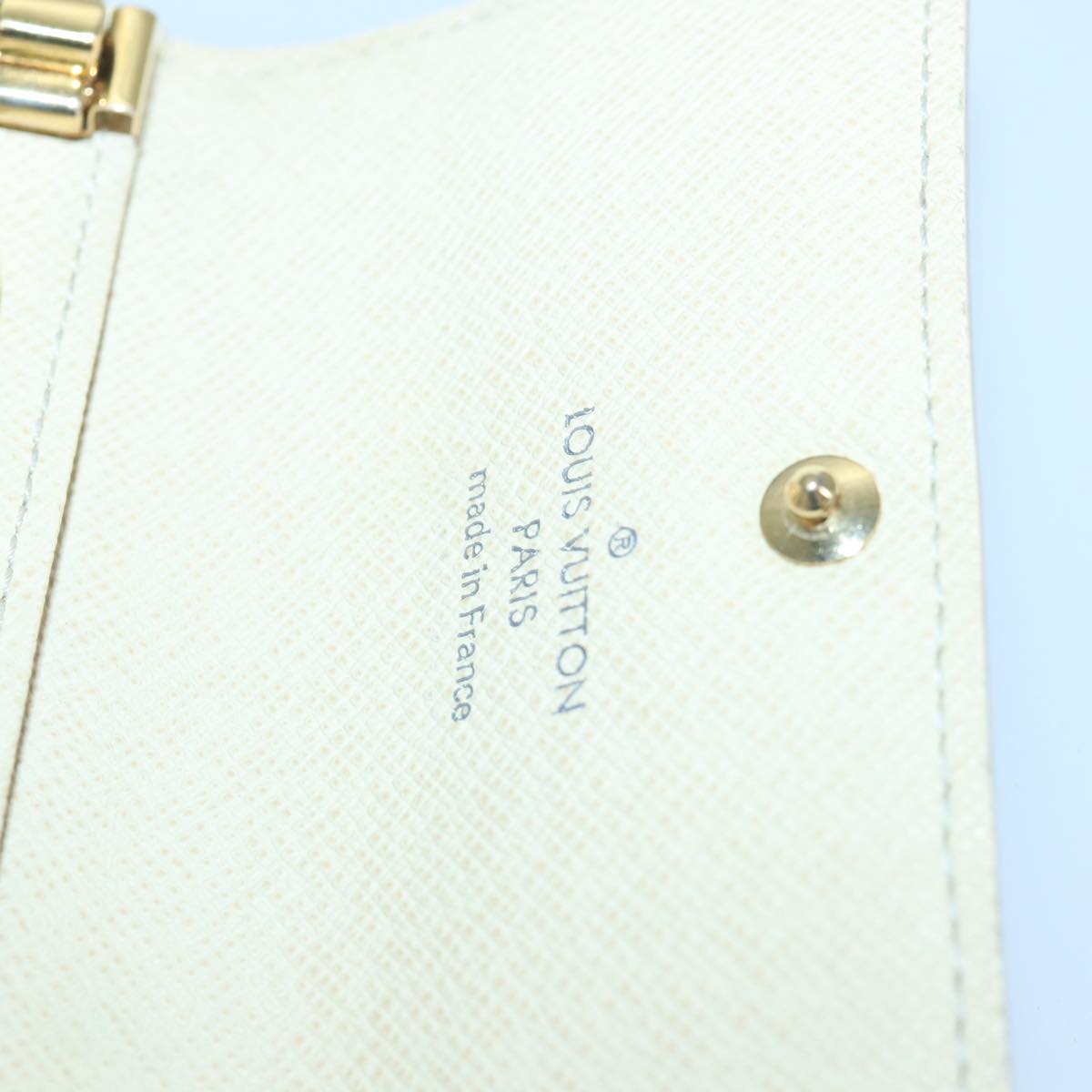 LOUIS VUITTON Damier Azur Multi Cles 6 Key Case N61745 LV 83737