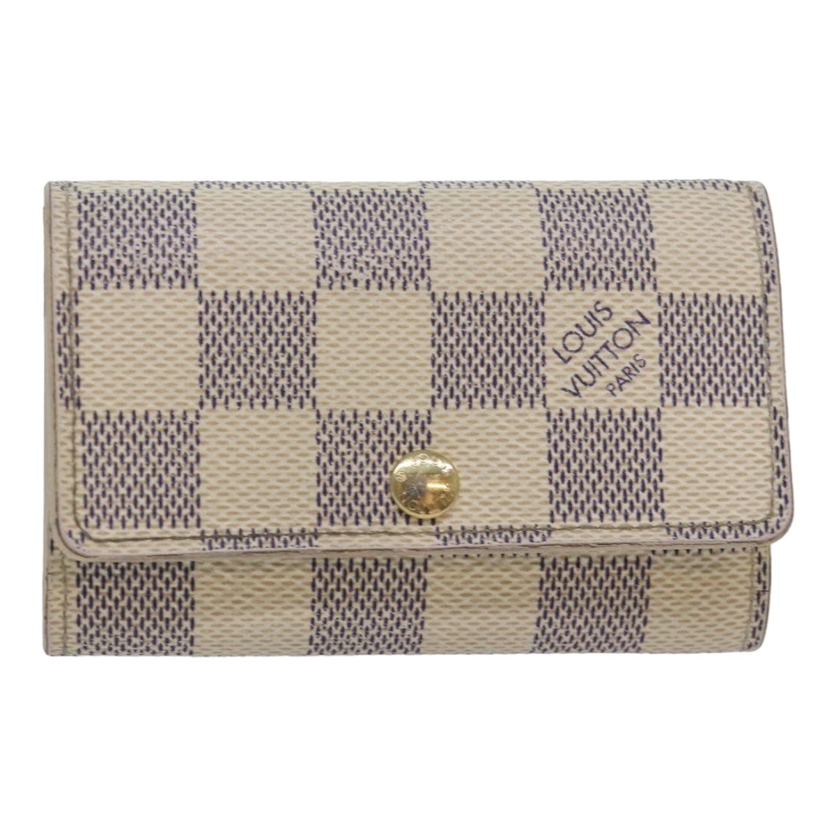 LOUIS VUITTON Damier Azur Multi Cles 6 Key Case N61745 LV 83737