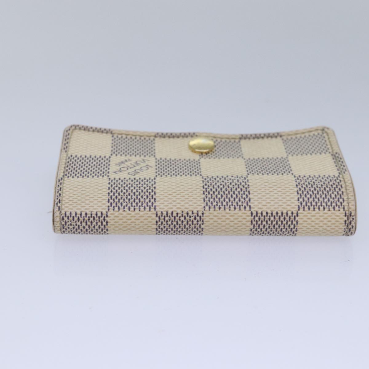 LOUIS VUITTON Damier Azur Multi Cles 6 Key Case N61745 LV 83737
