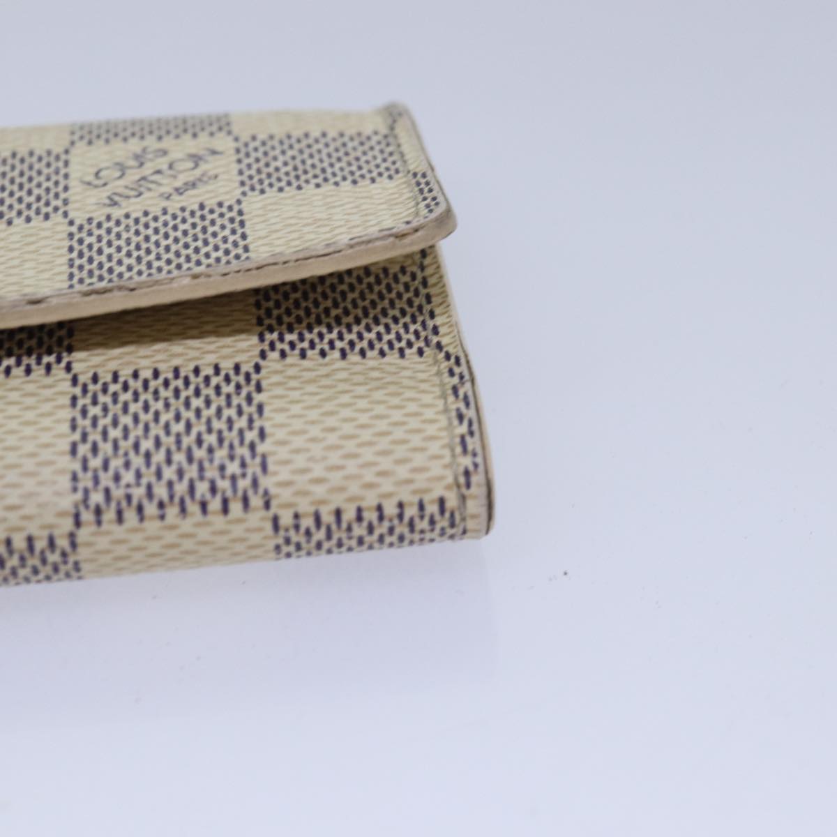 LOUIS VUITTON Damier Azur Multi Cles 6 Key Case N61745 LV 83737