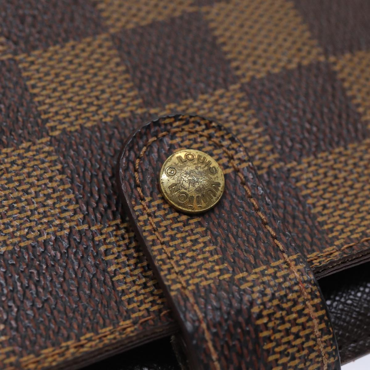 LOUIS VUITTON Damier Ebene Agenda PM Day Planner Cover R20700 LV 83759