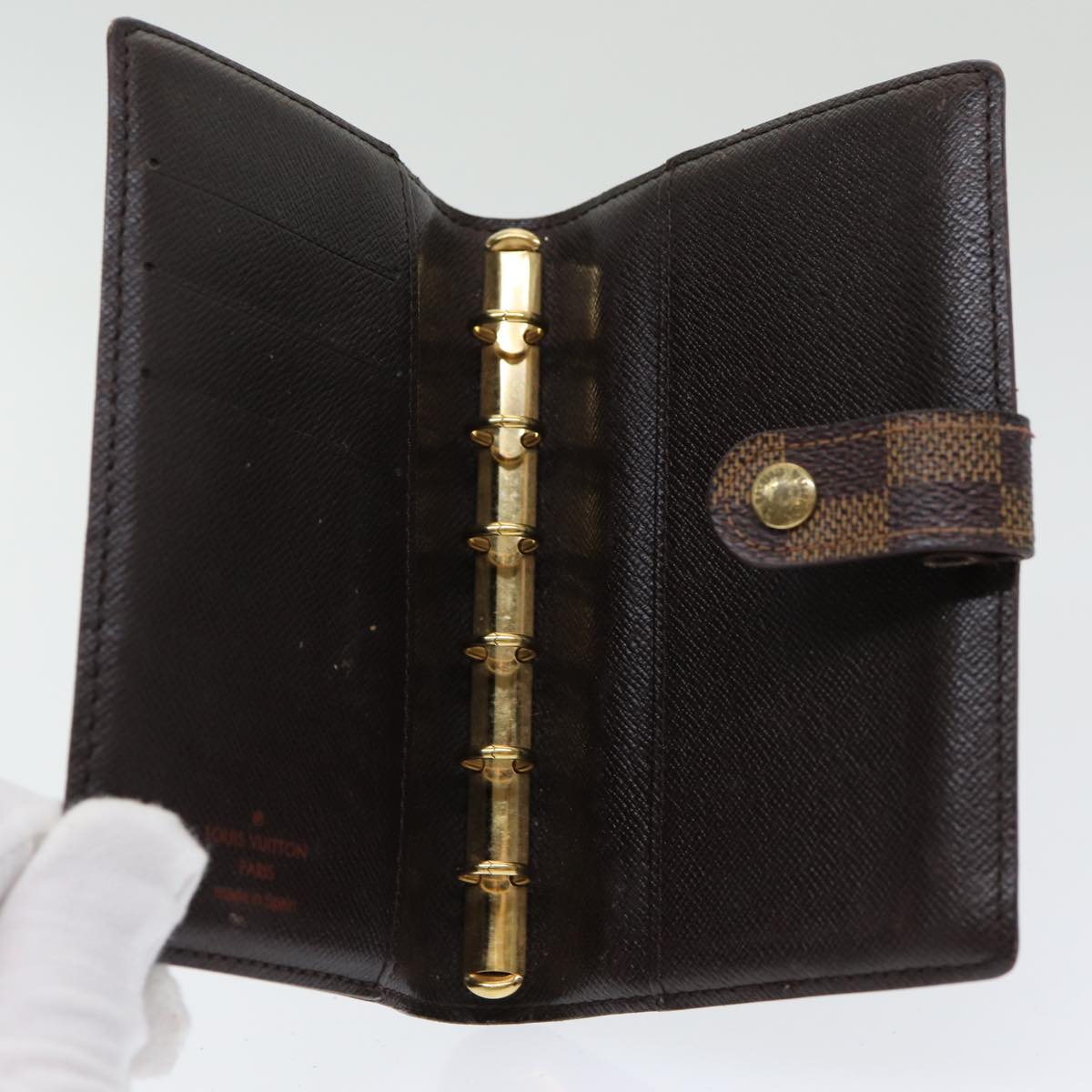 LOUIS VUITTON Damier Ebene Agenda PM Day Planner Cover R20700 LV 83759