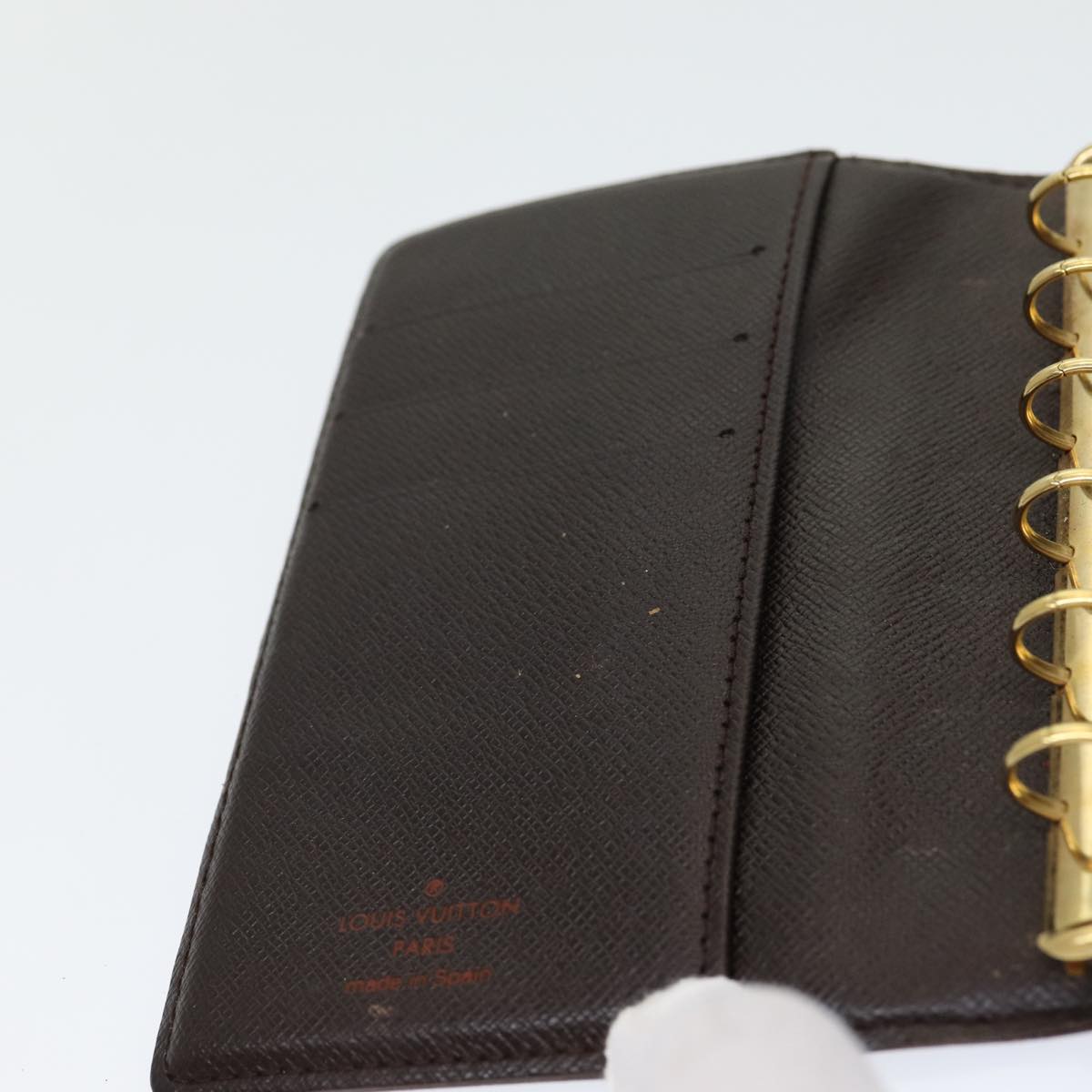 LOUIS VUITTON Damier Ebene Agenda PM Day Planner Cover R20700 LV 83759