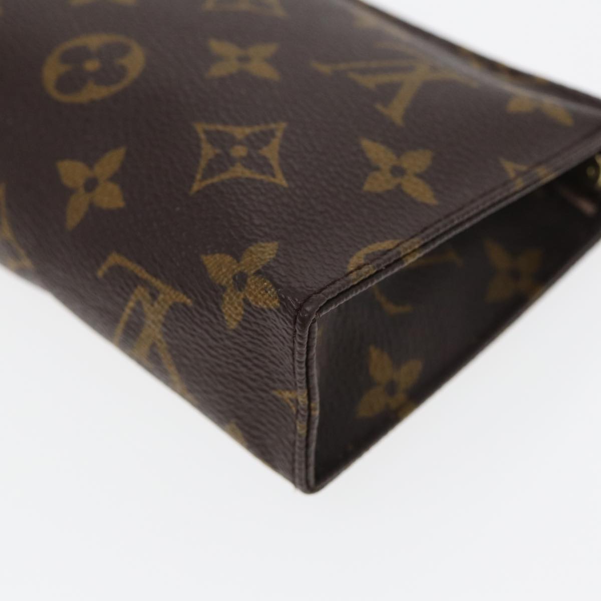 LOUIS VUITTON Monogram Poche Toilette 15 Pouch M47546 LV 83771