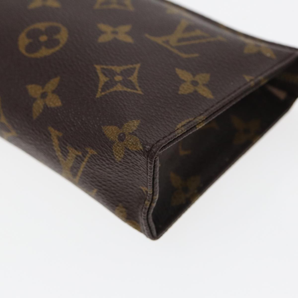 LOUIS VUITTON Monogram Poche Toilette 15 Pouch M47546 LV 83771