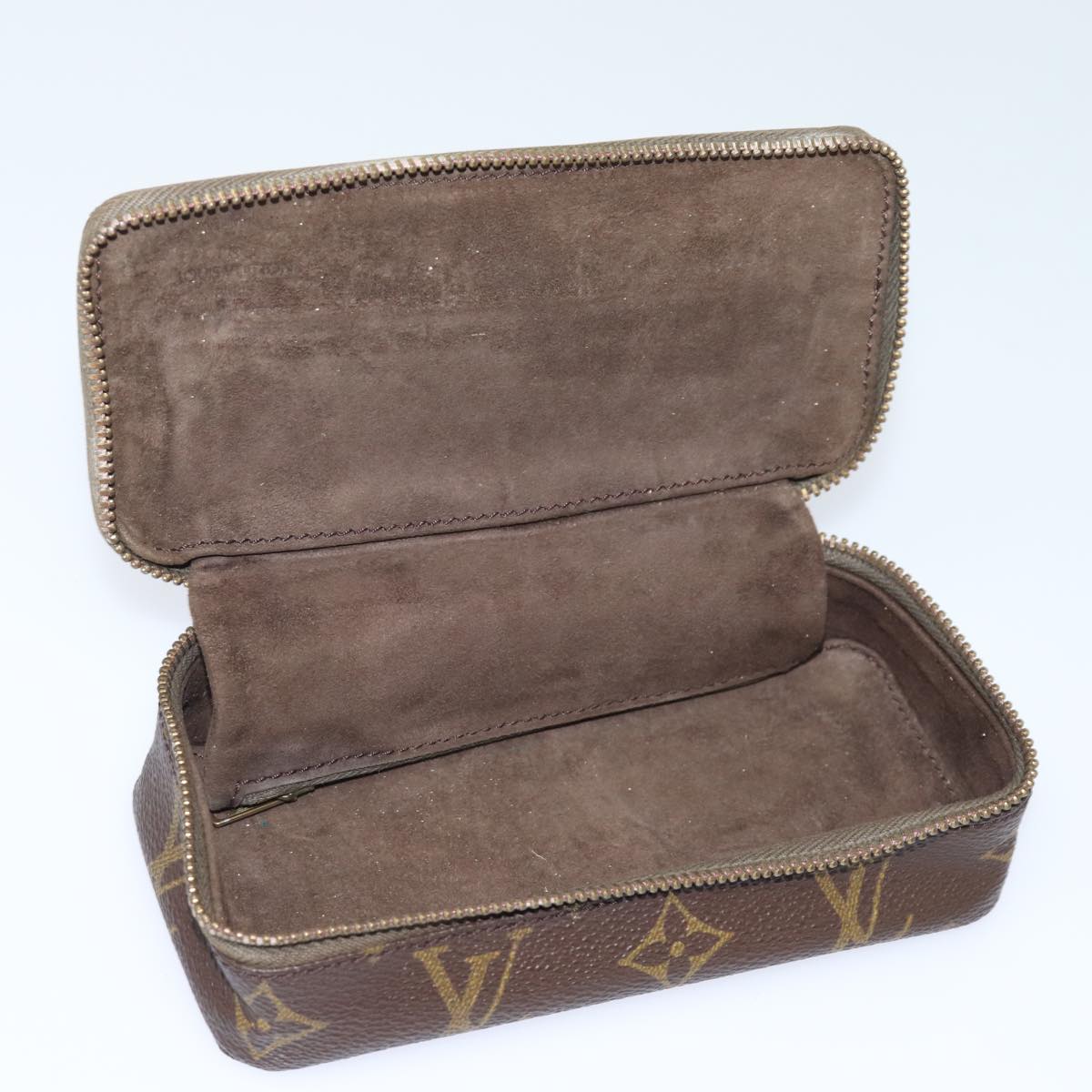 LOUIS VUITTON Monogram Poche Monte Carlo Jewelry Box M47352 LV 83772