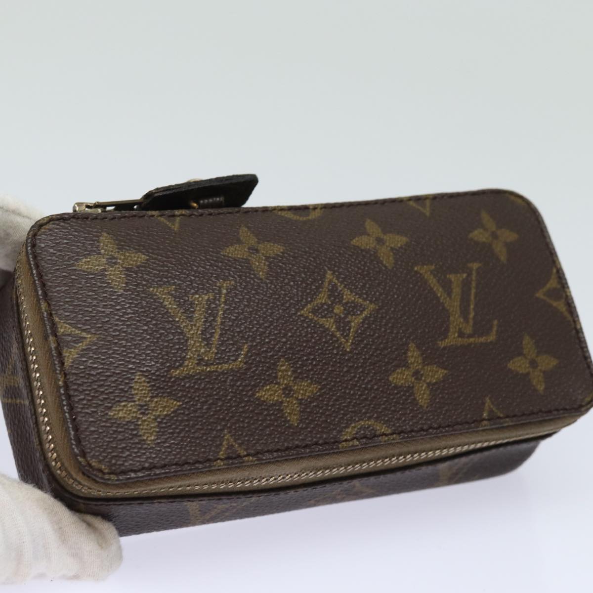LOUIS VUITTON Monogram Poche Monte Carlo Jewelry Box M47352 LV 83772