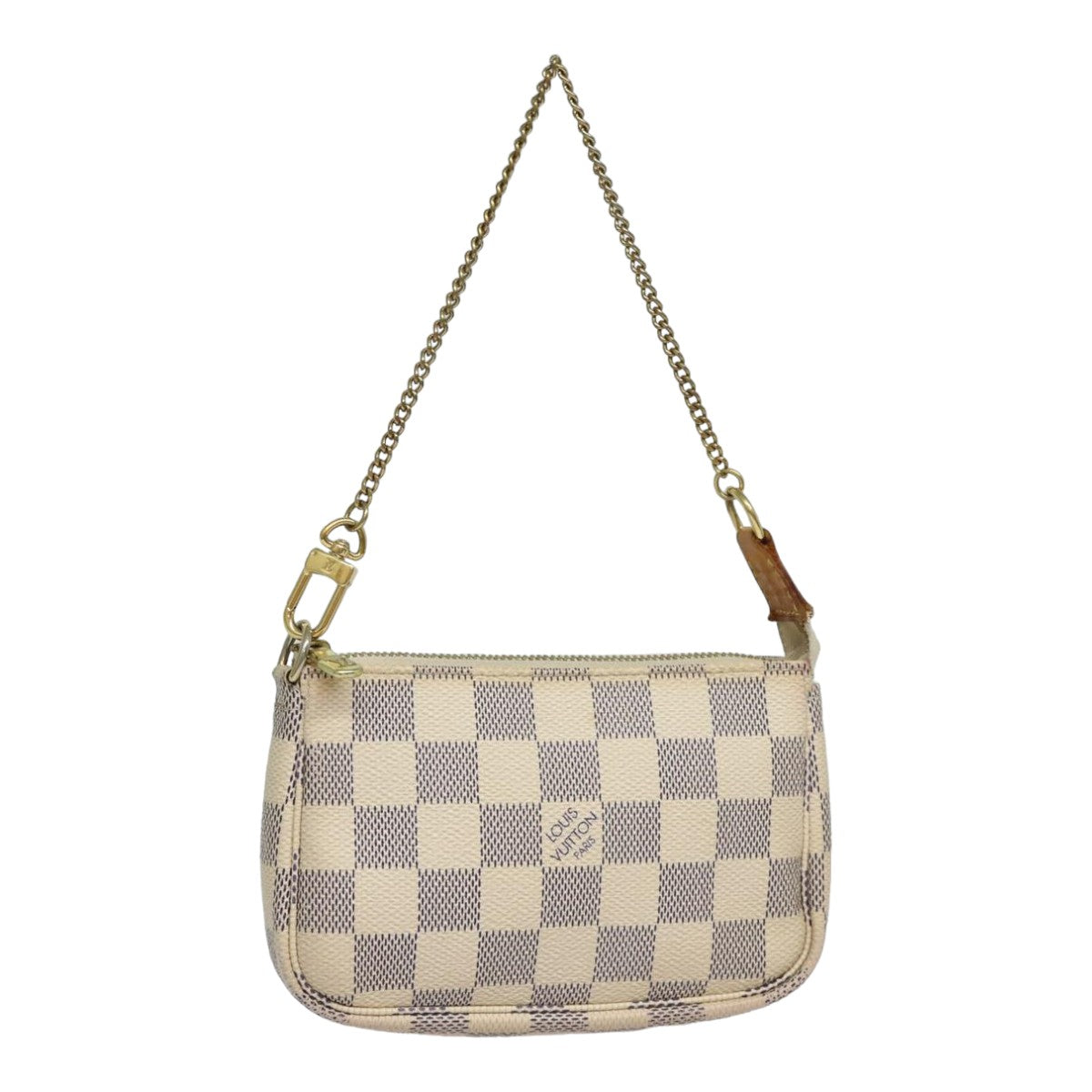 LOUIS VUITTON Damier Azur Mini Pochette Accessoires Pouch N63005 LV 83774