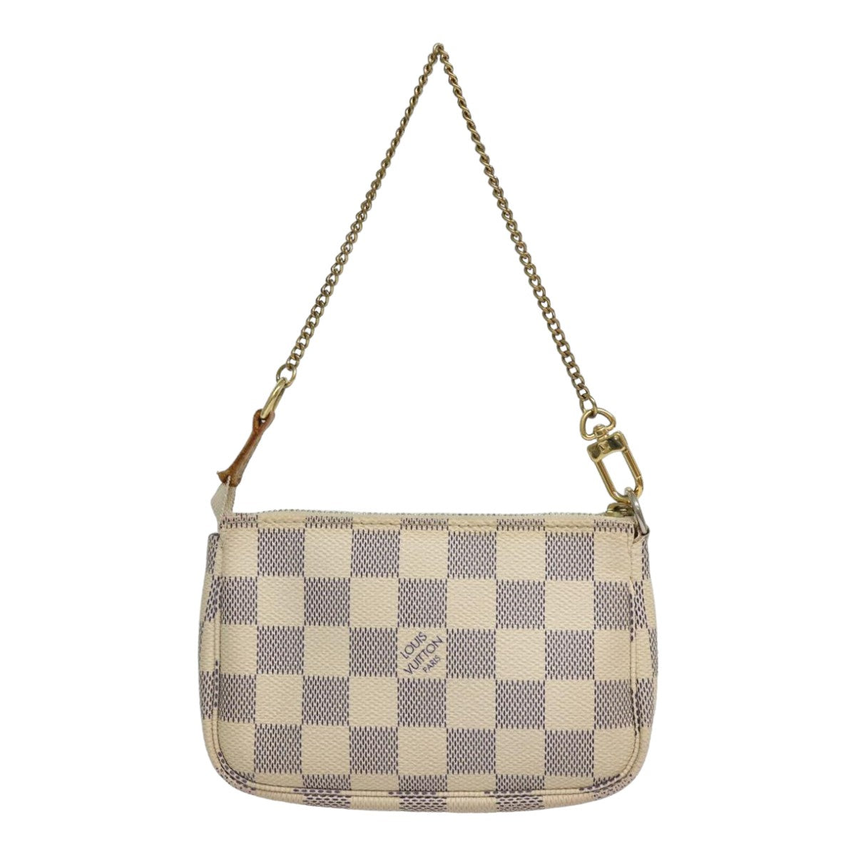 LOUIS VUITTON Damier Azur Mini Pochette Accessoires Pouch N63005 LV 83774