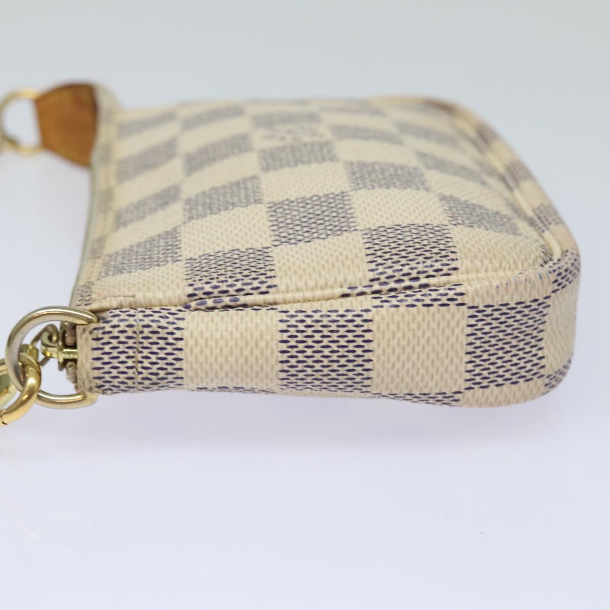 LOUIS VUITTON Damier Azur Mini Pochette Accessoires Pouch N63005 LV 83774