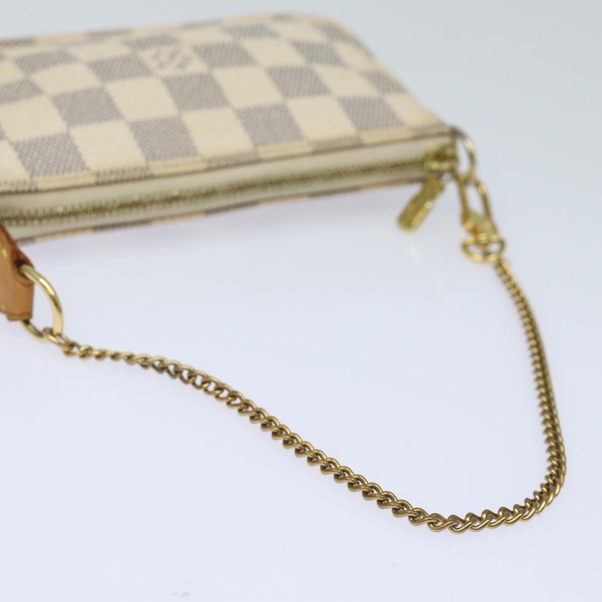 LOUIS VUITTON Damier Azur Mini Pochette Accessoires Pouch N63005 LV 83774