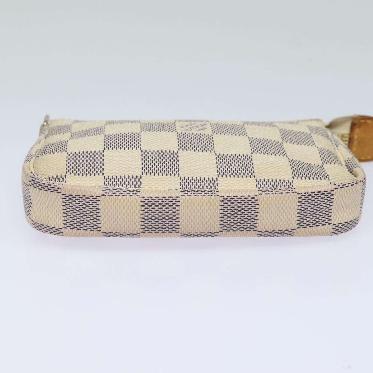 LOUIS VUITTON Damier Azur Mini Pochette Accessoires Pouch N63005 LV 83774