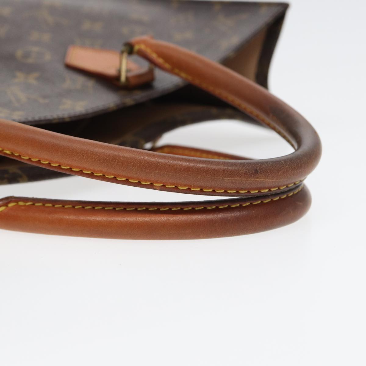 LOUIS VUITTON Monogram Sac Plat Hand Bag M51140 LV 83776
