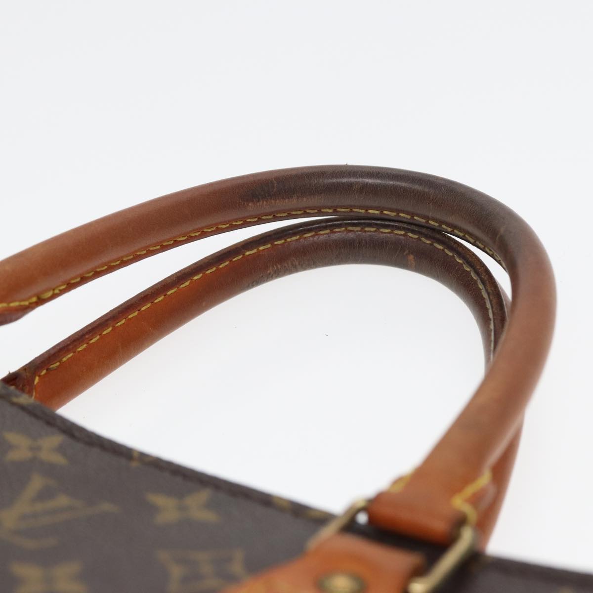 LOUIS VUITTON Monogram Sac Plat Hand Bag M51140 LV 83776