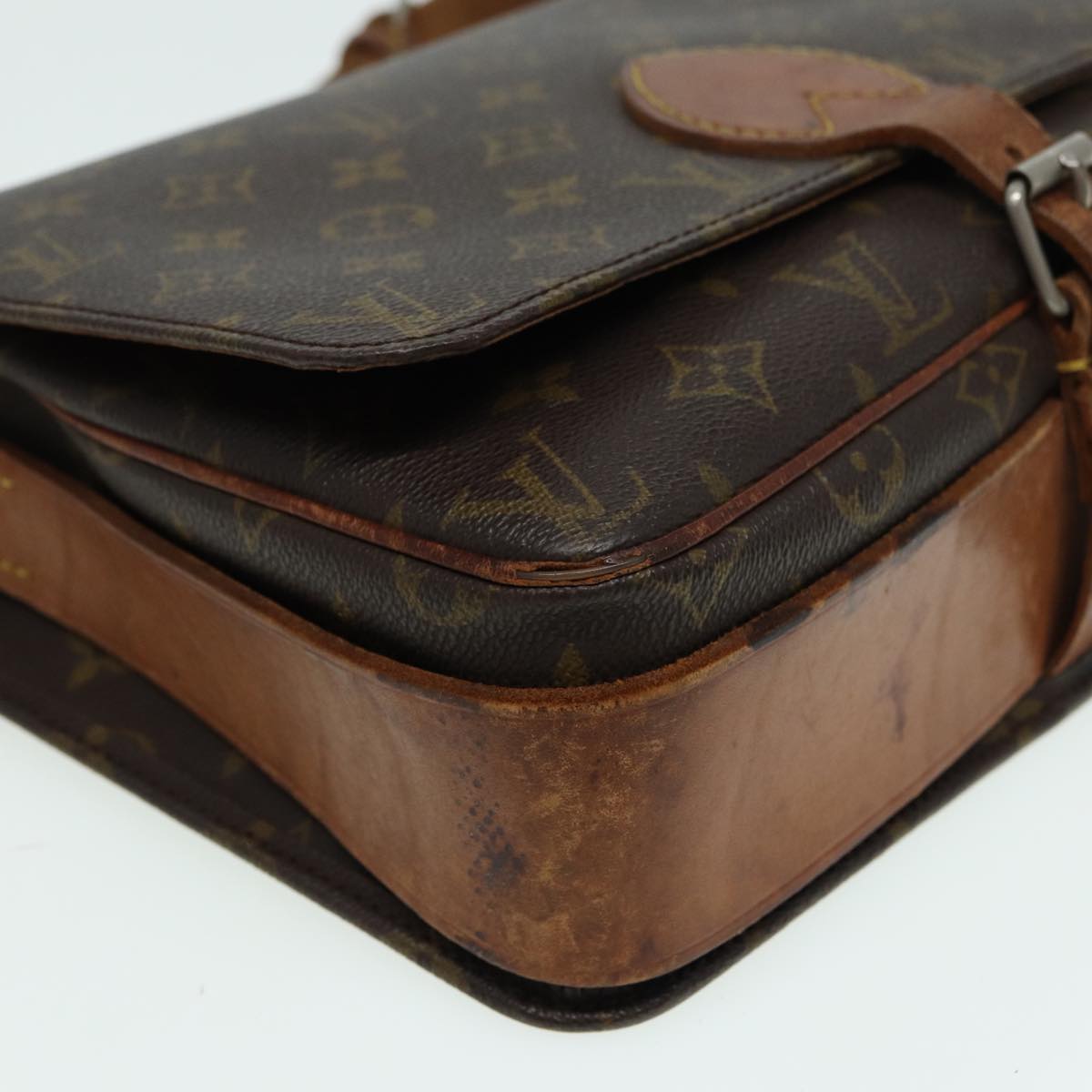 LOUIS VUITTON Monogram Cartouchiere GM Shoulder Bag M51252 LV 83786