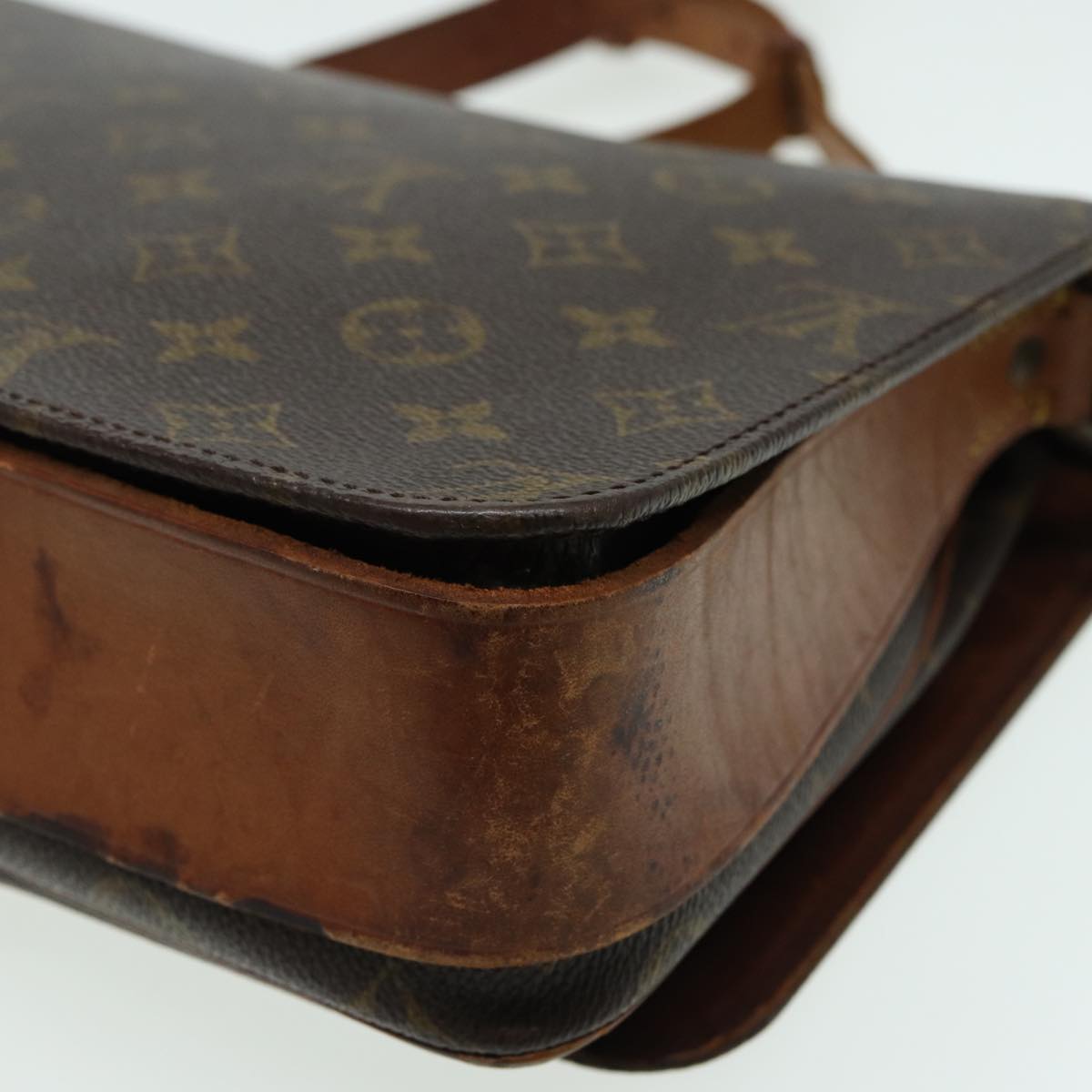 LOUIS VUITTON Monogram Cartouchiere GM Shoulder Bag M51252 LV 83786