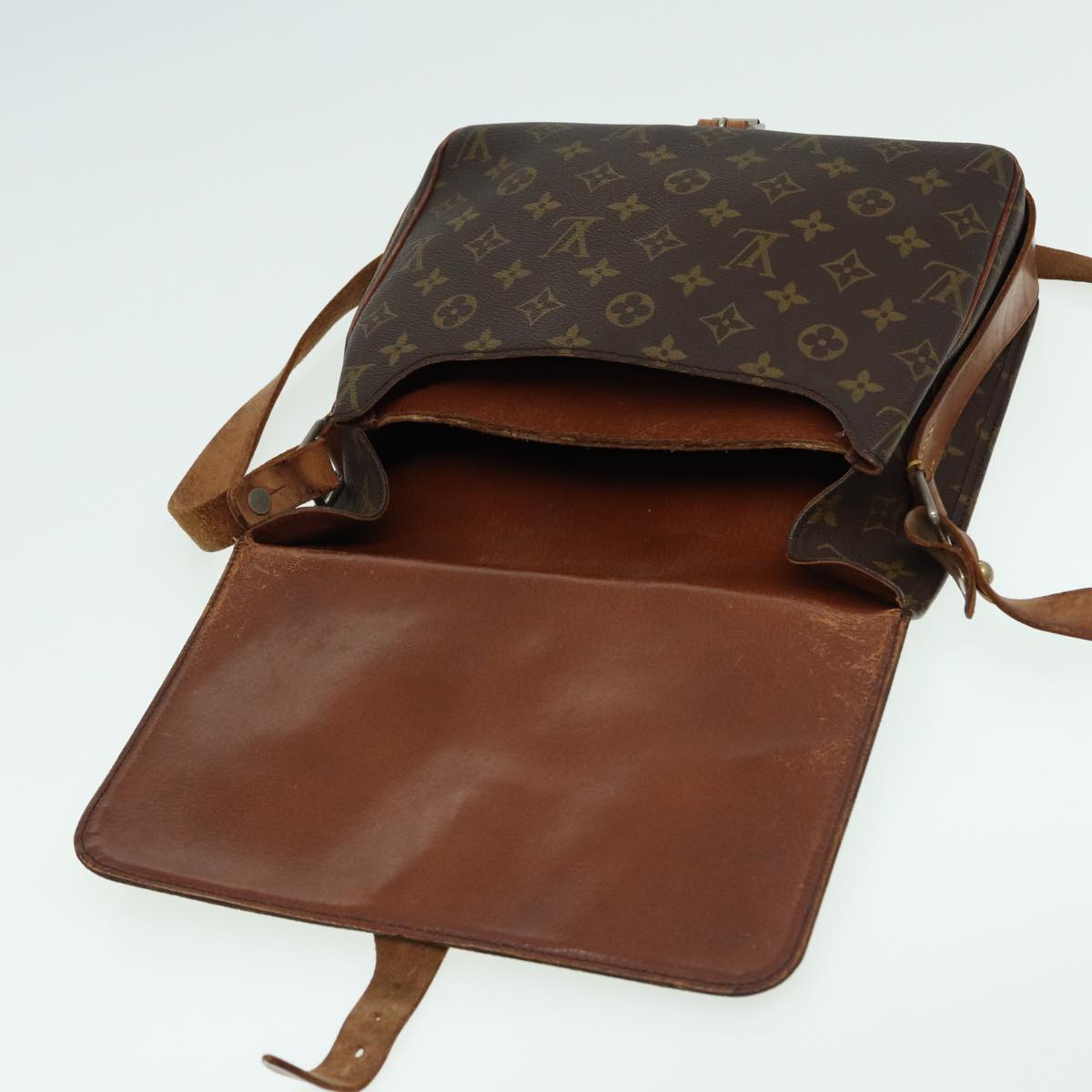 LOUIS VUITTON Monogram Cartouchiere GM Shoulder Bag M51252 LV 83786