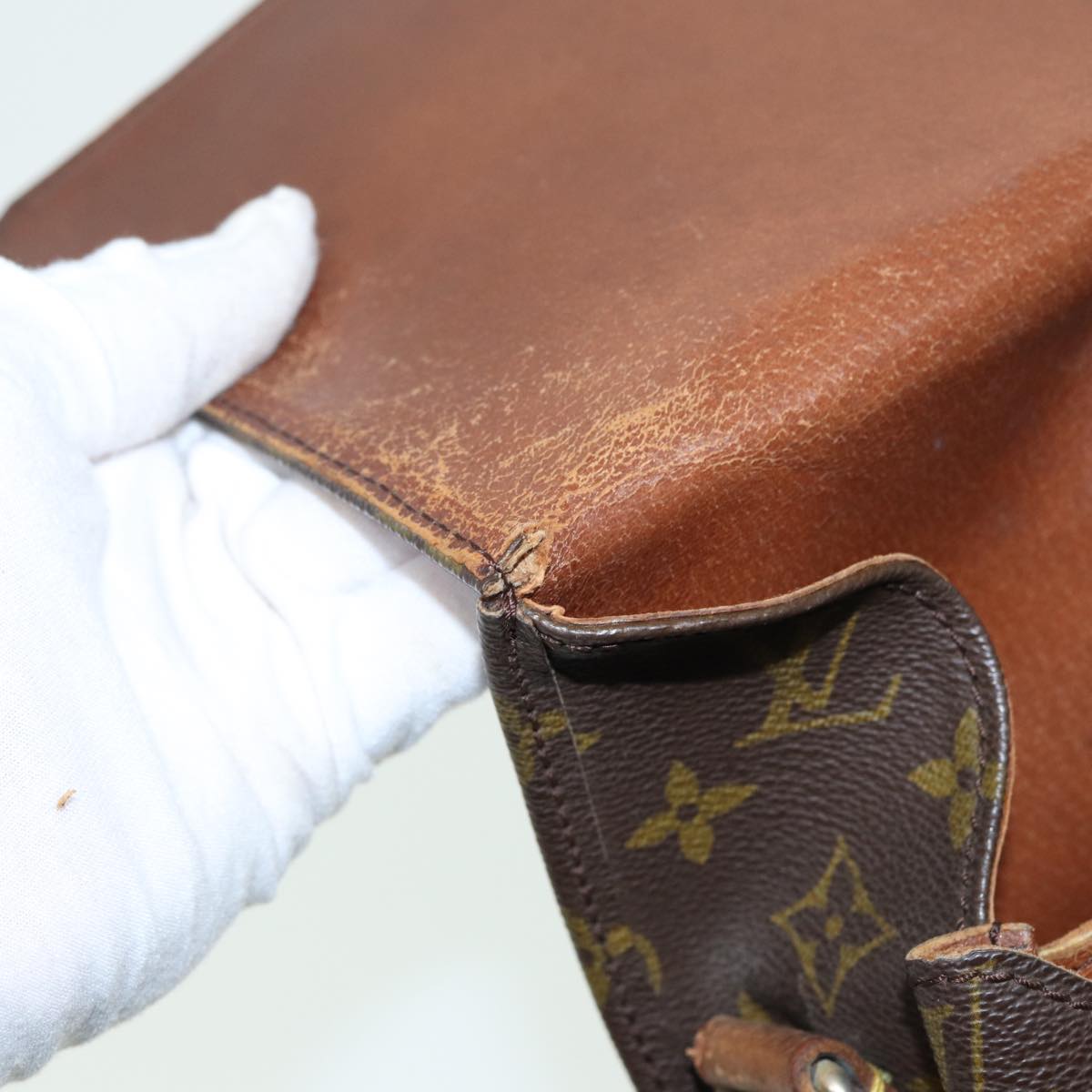 LOUIS VUITTON Monogram Cartouchiere GM Shoulder Bag M51252 LV 83786