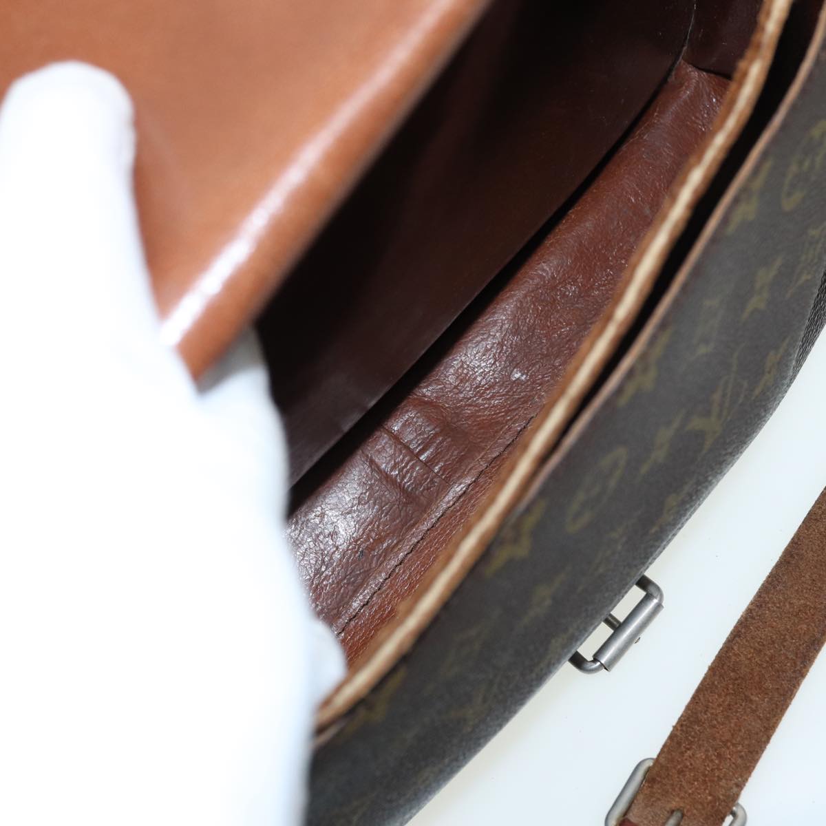 LOUIS VUITTON Monogram Cartouchiere GM Shoulder Bag M51252 LV 83786