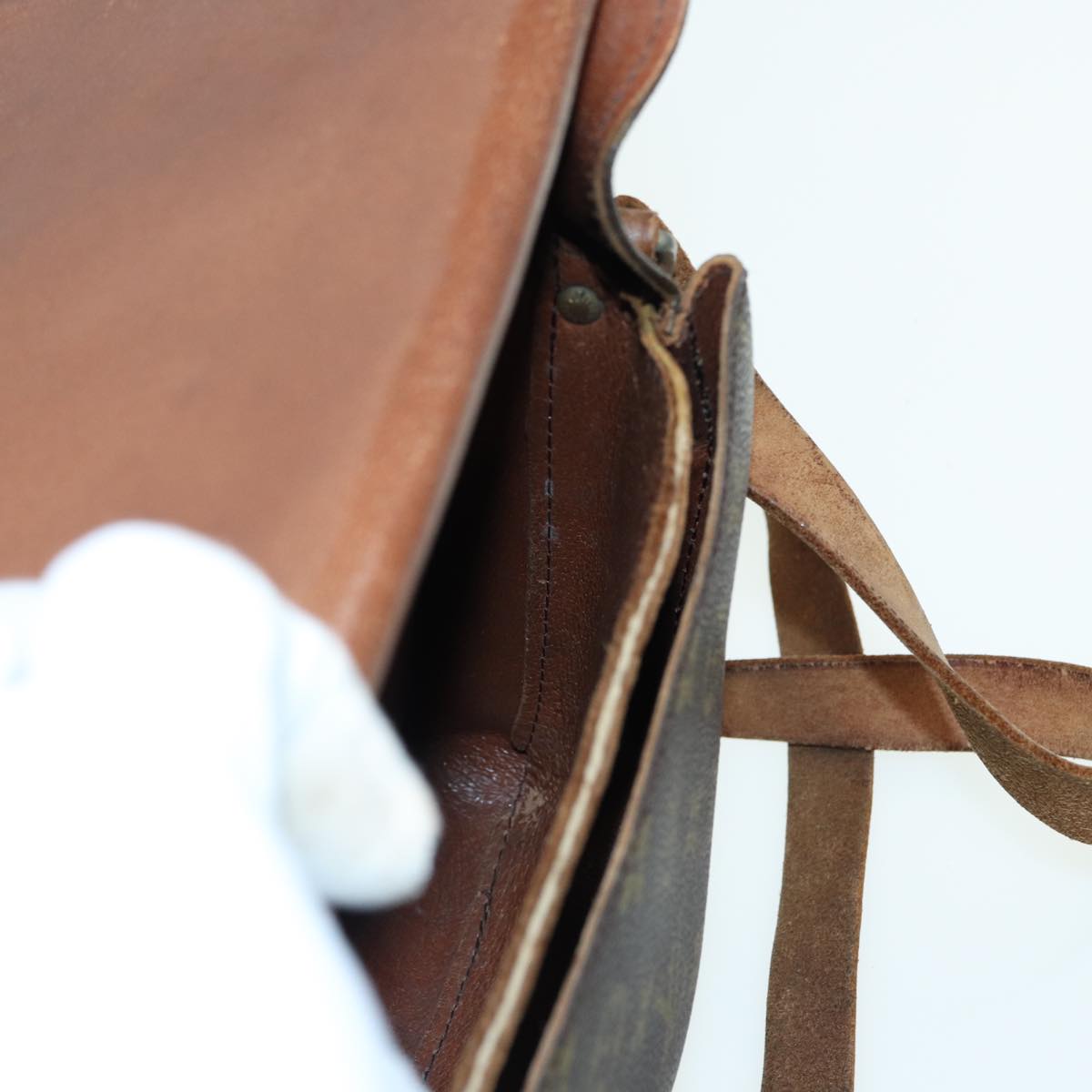 LOUIS VUITTON Monogram Cartouchiere GM Shoulder Bag M51252 LV 83786