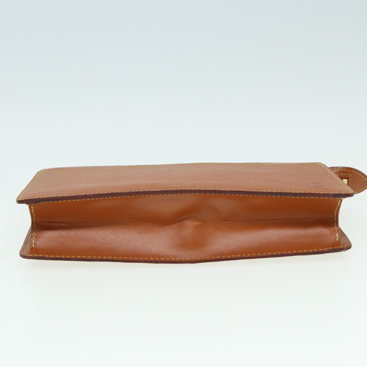 LOUIS VUITTON Epi Pochette Homme Clutch Bag Brown Zipang gold M52528 83787