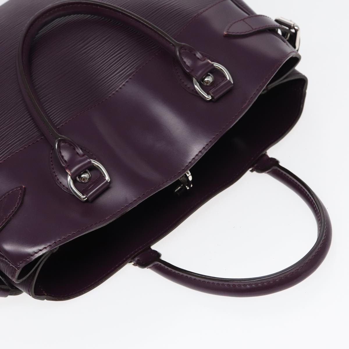 LOUIS VUITTON Epi Passy PM Hand Bag Purple Cassis M5926K LV 83792