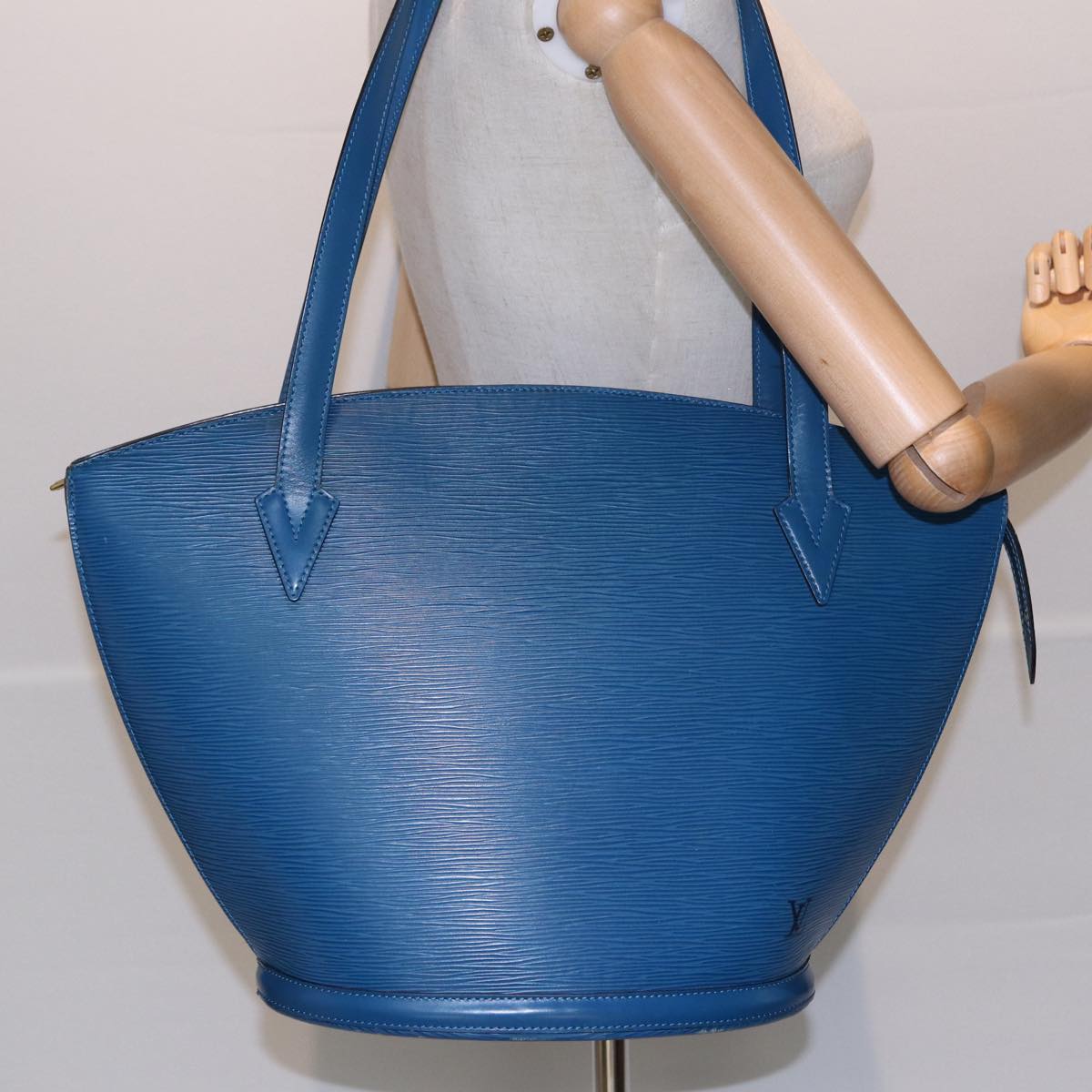 LOUIS VUITTON Epi Saint Jacques Shopping Shoulder Bag Blue M52275 LV 83793