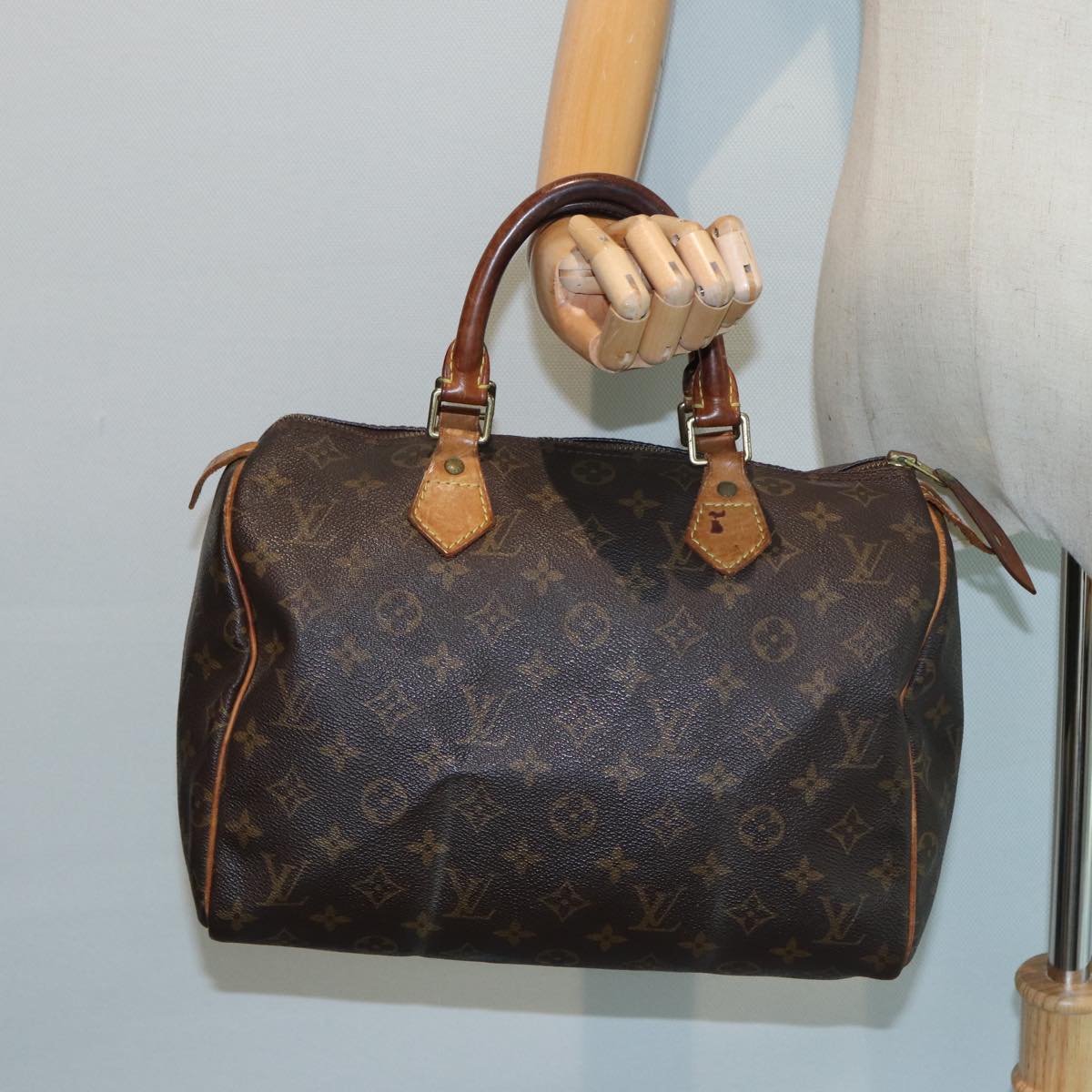 LOUIS VUITTON Monogram Speedy 30 Hand Bag M41526 LV 83798