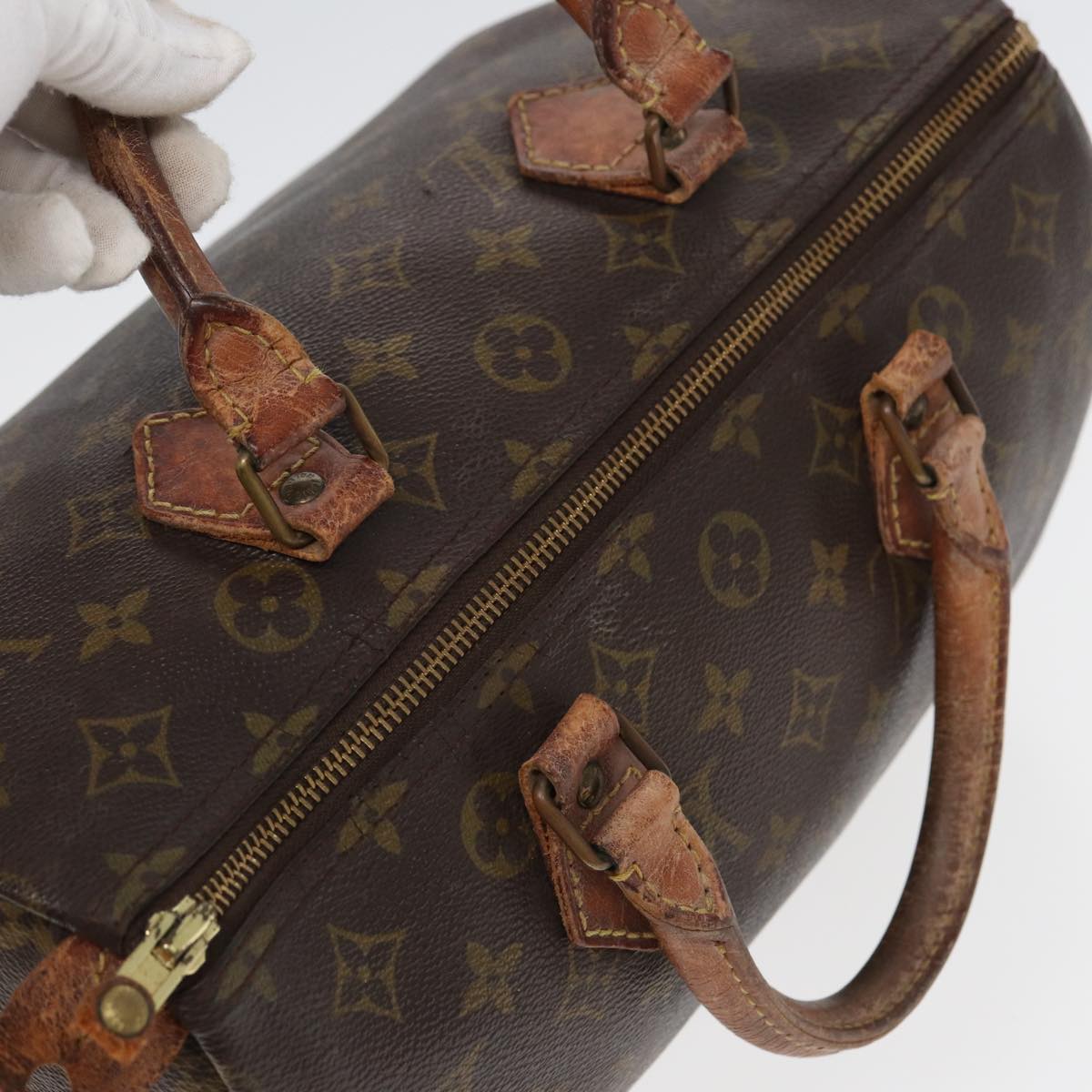 LOUIS VUITTON Monogram Speedy 30 Hand Bag M41526 LV 83800