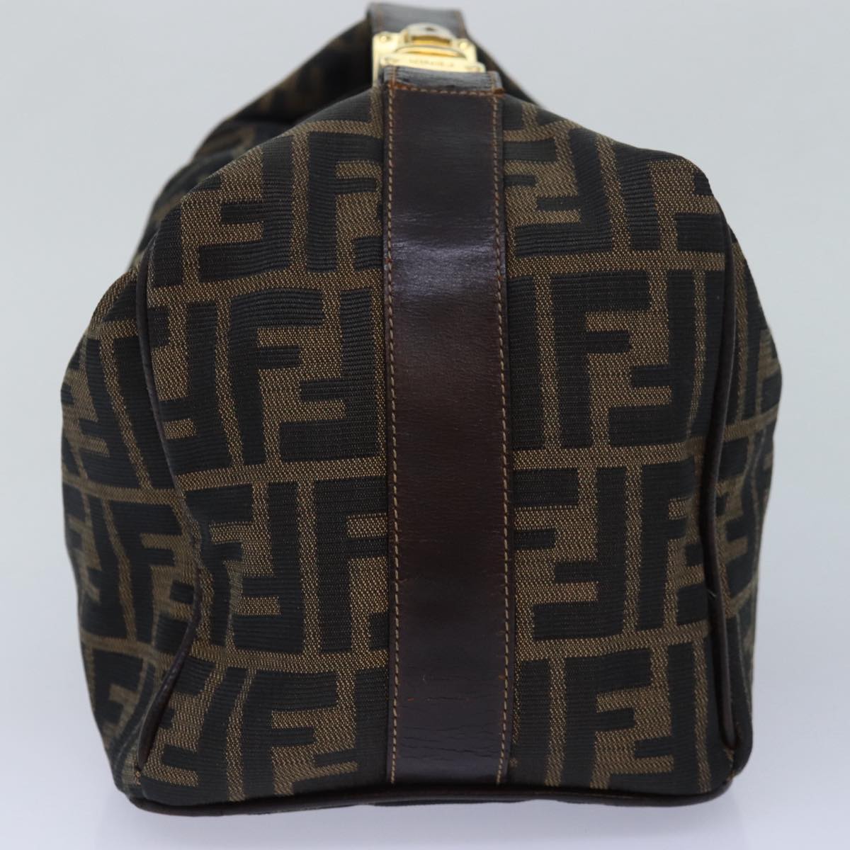Luxury Fendi Zucca Canvas Vanity Hand Bag Brown83809