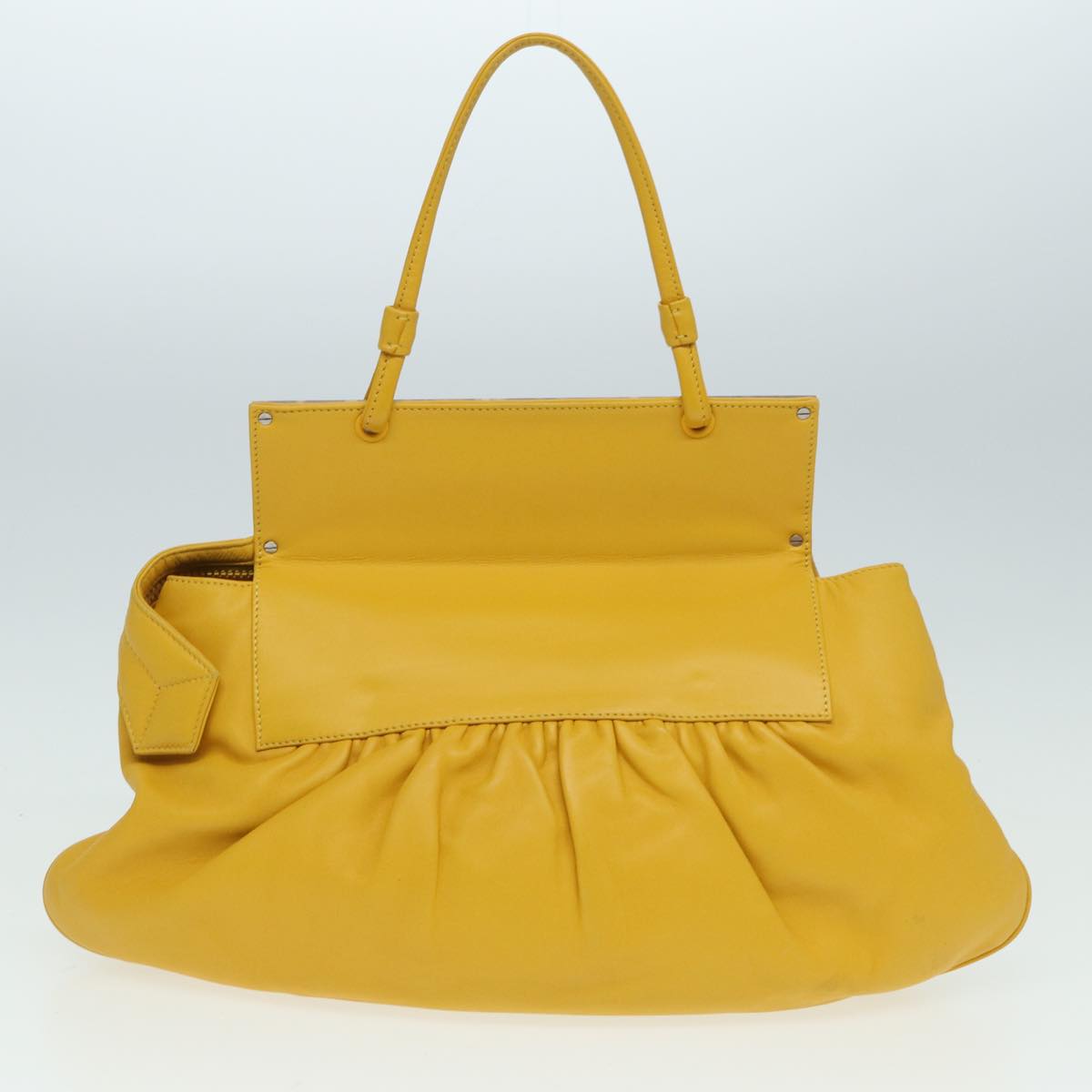 Luxury Fendi Hand Bag Leather Yellow83832
