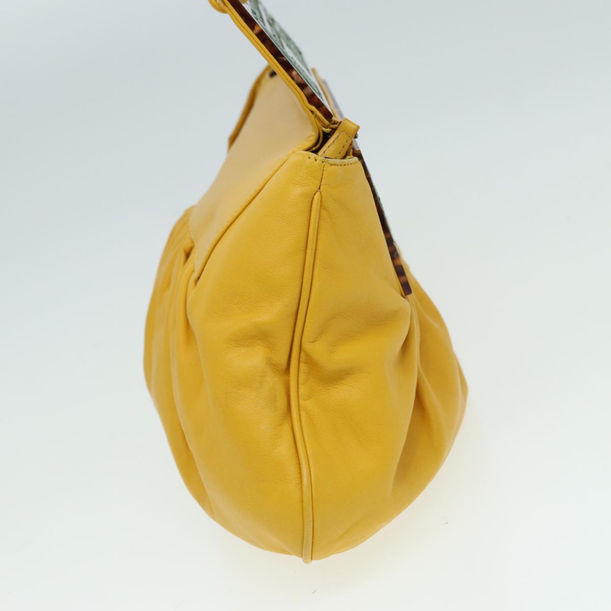 Luxury Fendi Hand Bag Leather Yellow83832